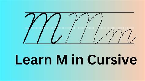 how to write an m in cursive: what is the significance of the letter 'm' in our daily lives?